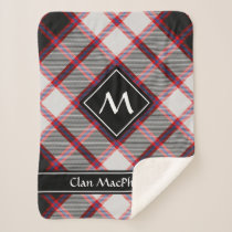 Clan MacPherson Hunting Tartan Sherpa Blanket