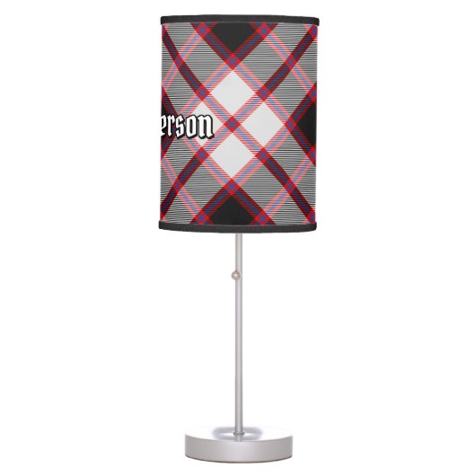 Clan MacPherson Hunting Tartan Table Lamp (Front)