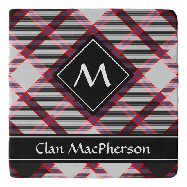 Clan MacPherson Hunting Tartan Trivet (Front)
