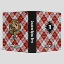 Clan MacPherson Red Dress Tartan 3 Ring Binder