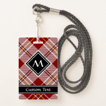 Clan MacPherson Red Dress Tartan Badge