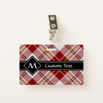 Clan MacPherson Red Dress Tartan Badge