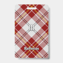 Clan MacPherson Red Dress Tartan Badge