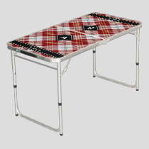 Clan MacPherson Red Dress Tartan Beer Pong Table