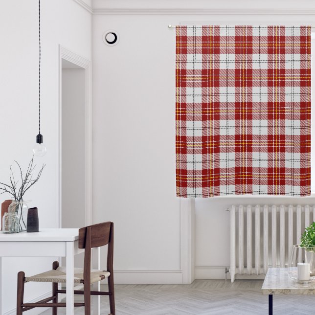 Clan MacPherson Red Dress Tartan Blackout Curtains (Living Room)