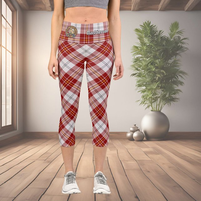 Clan MacPherson Red Dress Tartan Capri Leggings (Creator Uploaded)