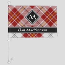 Clan MacPherson Red Dress Tartan Car Flag