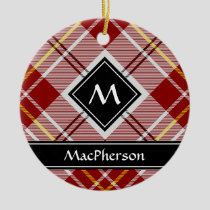 Clan MacPherson Red Dress Tartan Ceramic Ornament