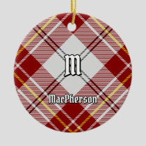 Clan MacPherson Red Dress Tartan Ceramic Ornament