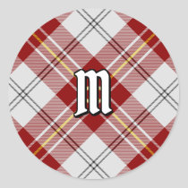 Clan MacPherson Red Dress Tartan Classic Round Sticker