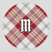 Clan MacPherson Red Dress Tartan Classic Round Sticker