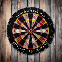 Clan MacPherson Red Dress Tartan Dart Board