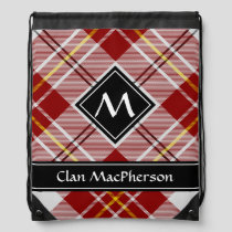 Clan MacPherson Red Dress Tartan Drawstring Bag