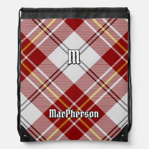 Clan MacPherson Red Dress Tartan Drawstring Bag