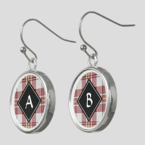 Clan MacPherson Red Dress Tartan Earrings