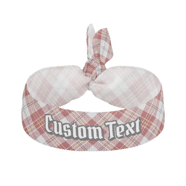 Clan MacPherson Red Dress Tartan Elastic Hair Tie (Front)