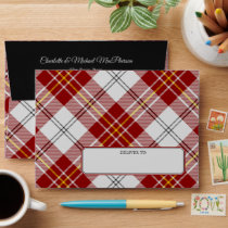 Clan MacPherson Red Dress Tartan Envelope