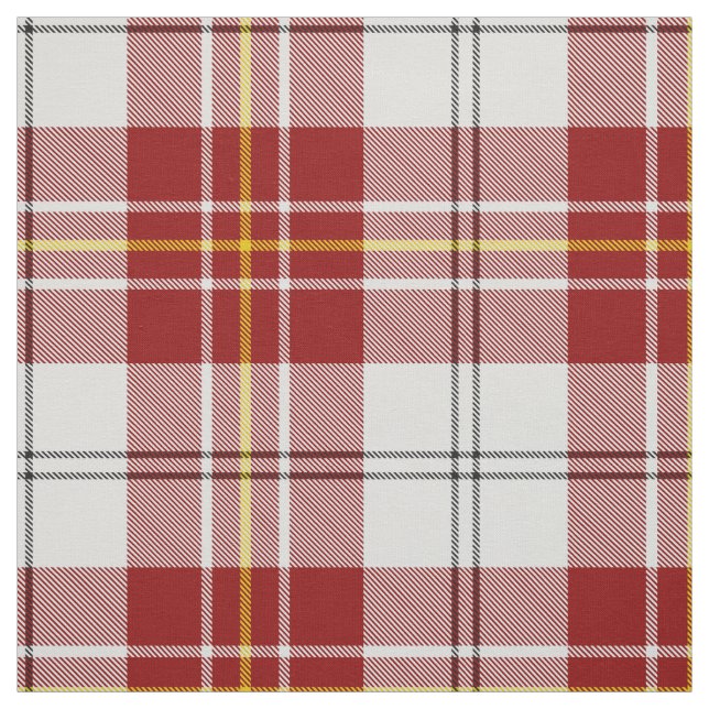 Clan MacPherson Red Dress Tartan Fabric (Swatch)