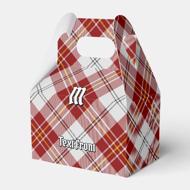 Clan MacPherson Red Dress Tartan Favor Box (Front Side)