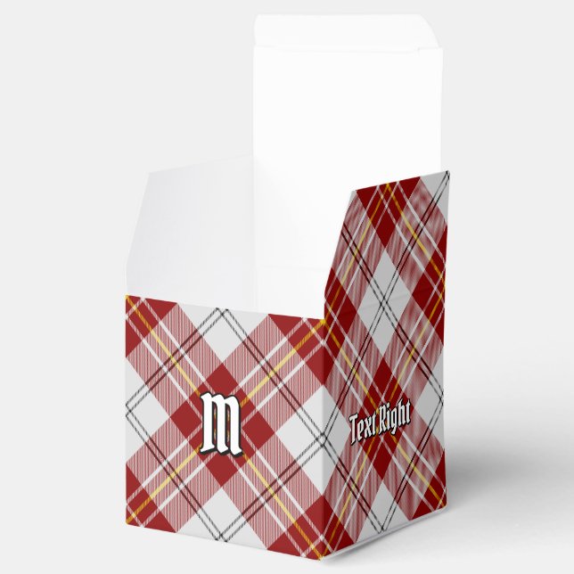 Clan MacPherson Red Dress Tartan Favor Box (Opened)
