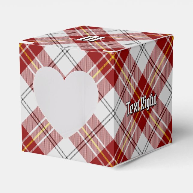Clan MacPherson Red Dress Tartan Favor Box (Front Side)