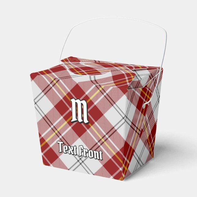 Clan MacPherson Red Dress Tartan Favor Box (Front Side)