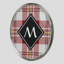 Clan MacPherson Red Dress Tartan Golf Ball Marker