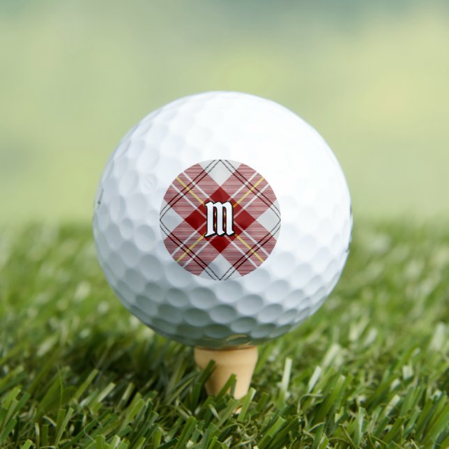Clan MacPherson Red Dress Tartan Golf Balls (Insitu Tee)