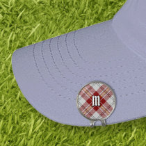 Clan MacPherson Red Dress Tartan Golf Hat Clip