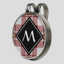 Clan MacPherson Red Dress Tartan Golf Hat Clip