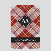 Clan MacPherson Red Dress Tartan Golf Towel