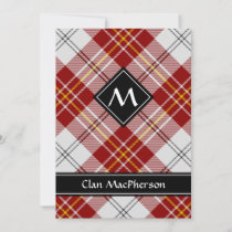 Clan MacPherson Red Dress Tartan Invitation