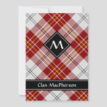 Clan MacPherson Red Dress Tartan Invitation