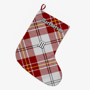 Clan MacPherson Red Dress Tartan Large Christmas Stocking