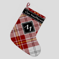 Clan MacPherson Red Dress Tartan Large Christmas Stocking