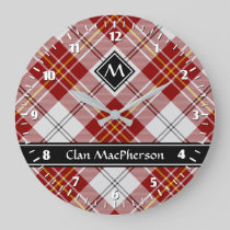 Clan MacPherson Red Dress Tartan Large Clock