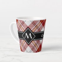 Clan MacPherson Red Dress Tartan Latte Mug