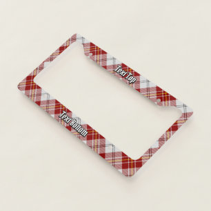 Clan MacPherson Red Dress Tartan License Plate Frame
