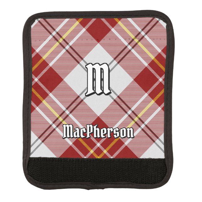 Clan MacPherson Red Dress Tartan Luggage Handle Wrap (Front)
