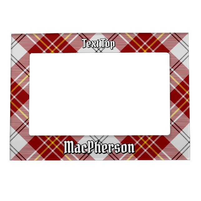 Clan MacPherson Red Dress Tartan Magnetic Frame (Front)