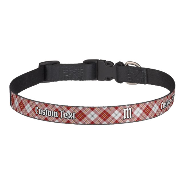 Clan MacPherson Red Dress Tartan Pet Collar (Front)