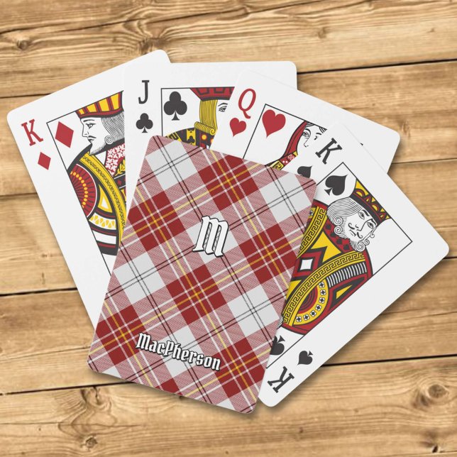 Clan MacPherson Red Dress Tartan Playing Cards (Creator Uploaded)