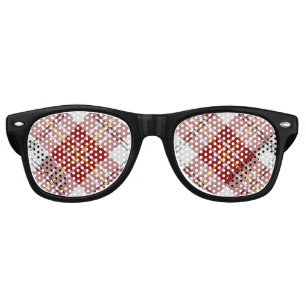 Clan MacPherson Red Dress Tartan Retro Sunglasses