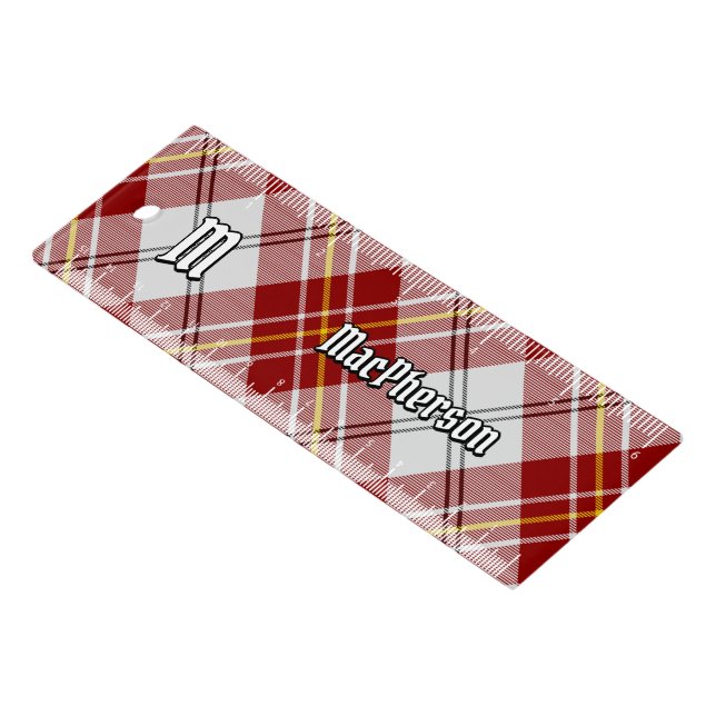 Clan MacPherson Red Dress Tartan Ruler (Angled)