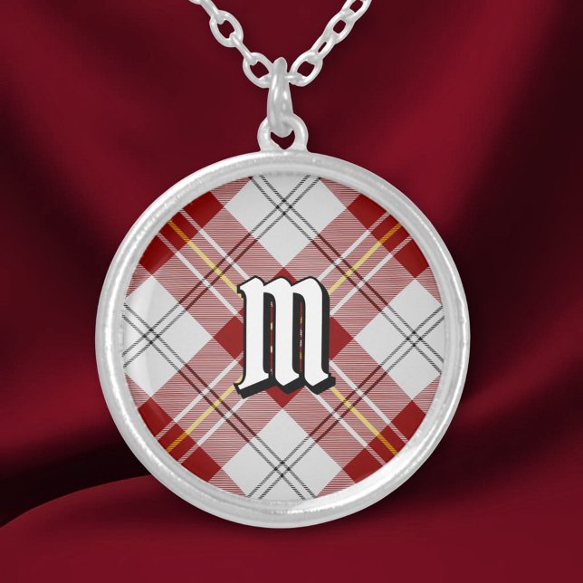Clan MacPherson Red Dress Tartan Silver Plated Necklace (Creator Uploaded)