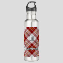 Clan MacPherson Red Dress Tartan Stainless Steel Water Bottle