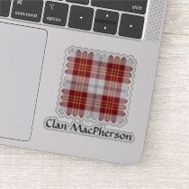 Clan MacPherson Red Dress Tartan Sticker