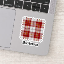 Clan MacPherson Red Dress Tartan Sticker