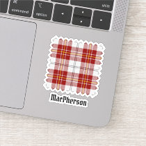 Clan MacPherson Red Dress Tartan Sticker