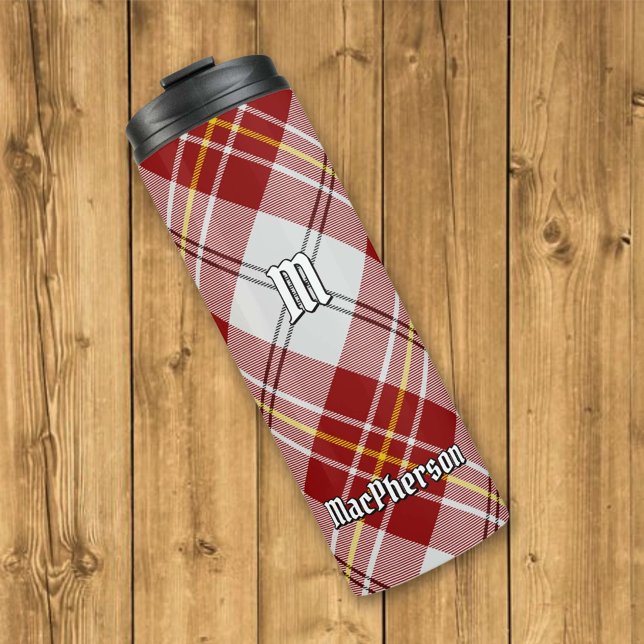 Clan MacPherson Red Dress Tartan Thermal Tumbler (Creator Uploaded)